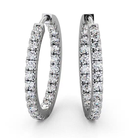 Hoop Round Diamond Earrings 18K White Gold erg25_wg_thumb1.jpg