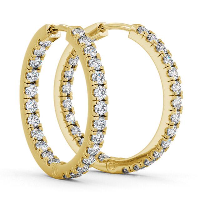 Hoop Round Diamond Earrings 9K Yellow Gold ERG25_YG_thumb1.jpg 