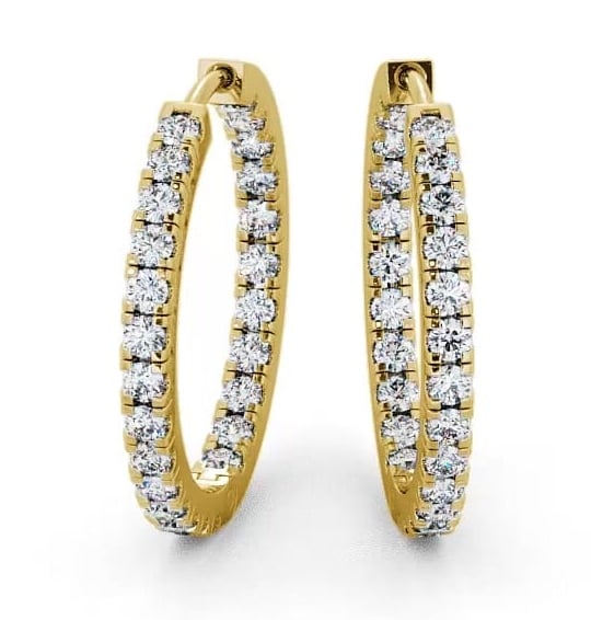 Hoop Round Diamond Earrings 18K Yellow Gold ERG25_YG_thumb2.jpg 