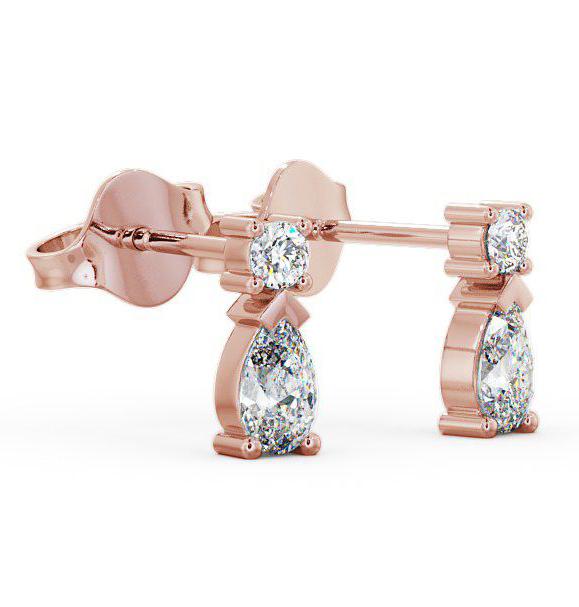 Drop Pear Diamond Earrings 9K Rose Gold ERG34_RG_THUMB1 