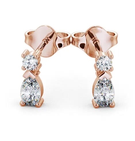 Drop Pear Diamond Earrings 18K Rose Gold ERG34_RG_THUMB1