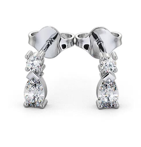 Drop Pear Diamond Earrings 18K White Gold ERG34_WG_THUMB2 