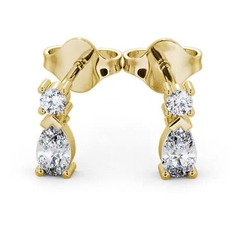 Drop Pear Diamond Earrings 18K Yellow Gold ERG34_YG_THUMB2 