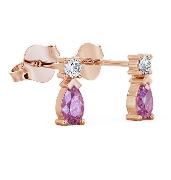 Drop Style Pink Sapphire and Diamond 0.72ct Earrings 18K Rose Gold ERG34GEM_RG_PS_THUMB1.jpg 