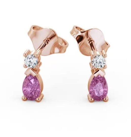 Drop Style Pink Sapphire and Diamond 0.72ct Earrings 18K Rose Gold ERG34GEM_RG_PS_THUMB2.jpg 