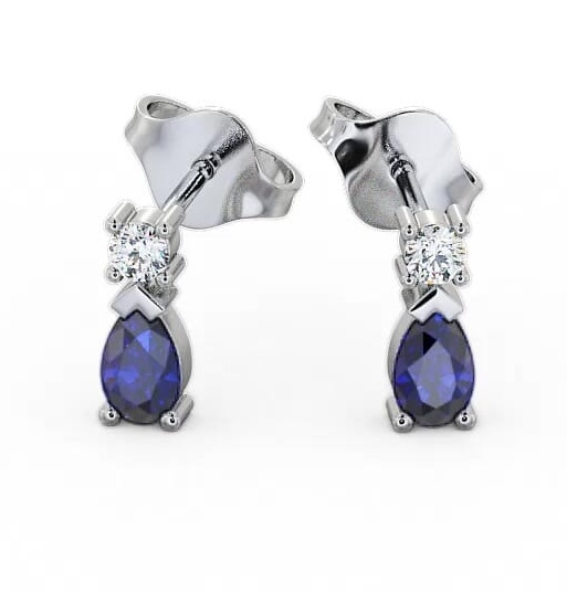 Drop Style Blue Sapphire and Diamond 0.72ct Earrings 9K White Gold ERG34GEM_WG_BS_THUMB1.jpg