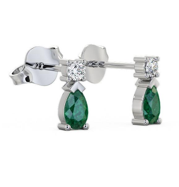 Drop Style Emerald and Diamond 0.62ct Earrings 18K White Gold ERG34GEM_WG_EM_THUMB1.jpg 