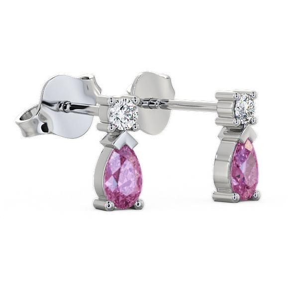 Drop Style Pink Sapphire and Diamond 0.72ct Earrings 18K White Gold ERG34GEM_WG_PS_THUMB1.jpg 