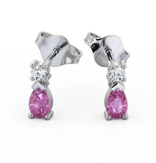 Drop Style Pink Sapphire and Diamond 0.72ct Earrings 9K White Gold ERG34GEM_WG_PS_THUMB1.jpg