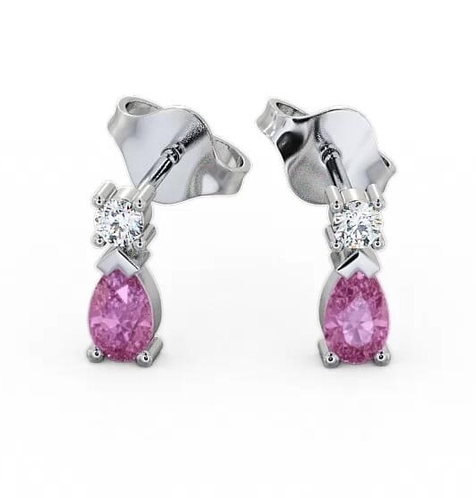 Drop Style Pink Sapphire and Diamond 0.72ct Earrings 18K White Gold ERG34GEM_WG_PS_THUMB2.jpg 