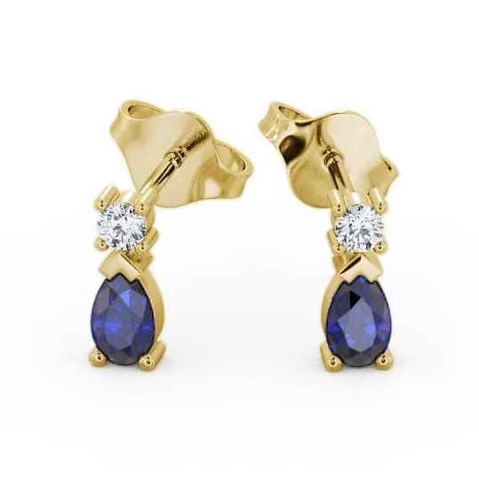 Drop Style Blue Sapphire and Diamond 0.72ct Earrings 18K Yellow Gold ERG34GEM_YG_BS_THUMB1.jpg