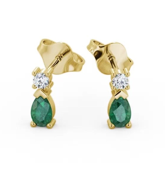 Drop Style Emerald and Diamond 0.62ct Earrings 18K Yellow Gold ERG34GEM_YG_EM_THUMB1.jpg