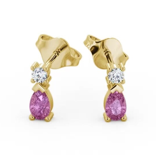 Drop Style Pink Sapphire and Diamond 0.72ct Earrings 18K Yellow Gold ERG34GEM_YG_PS_THUMB1.jpg