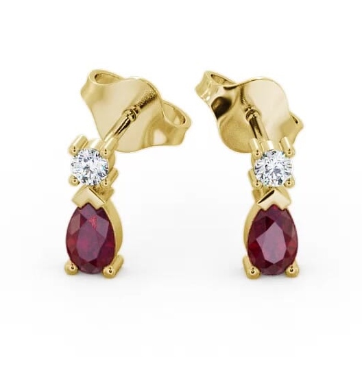 Drop Style Ruby and Diamond 0.72ct Earrings 18K Yellow Gold ERG34GEM_YG_RU_THUMB2.jpg 