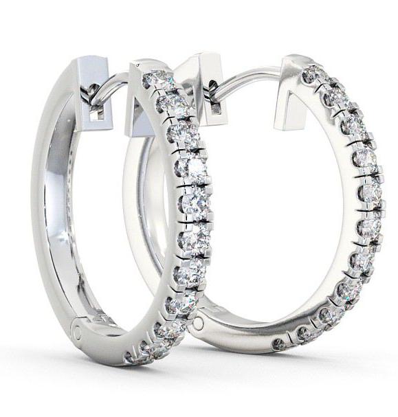 Hoop Round Diamond Earrings 9K White Gold ERG35_WG_THUMB1 