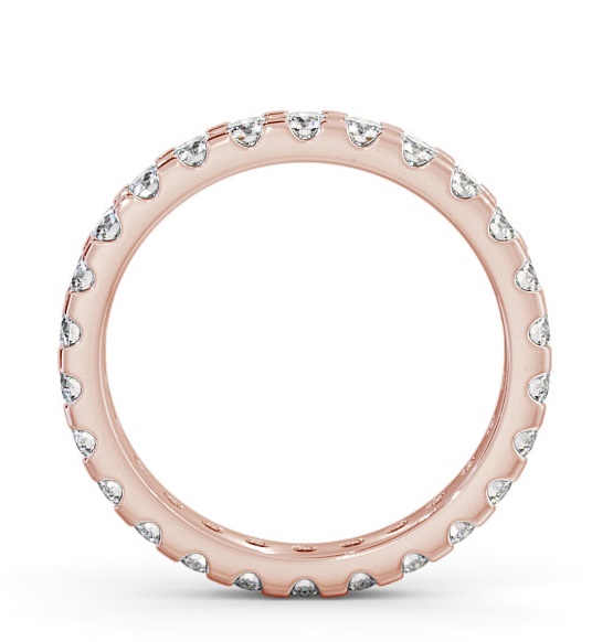 Full Eternity Round Diamond Classic Style Ring 9K Rose Gold FE14_RG_THUMB1 