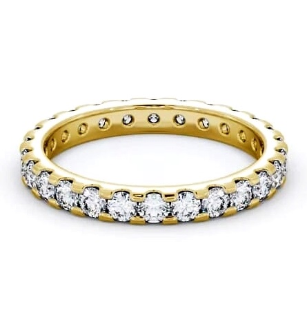 Full Eternity Round Diamond Classic Style Ring 9K Yellow Gold FE14_YG_THUMB1