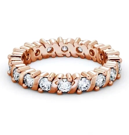 Full Eternity Round Diamond Tension and Prong Set Ring 18K Rose Gold FE16_RG_THUMB2 