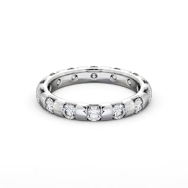Full Eternity Round Diamond Ring 18K White Gold - Dariana FE20_WG_HAND