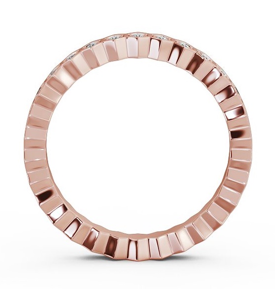 Full Eternity Round Diamond Bezel Hexagon Ring 18K Rose Gold FE24_RG_THUMB1 