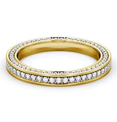 Full Eternity 0.70ct Round Diamond Ring 18K Yellow Gold FE25_YG_THUMB1