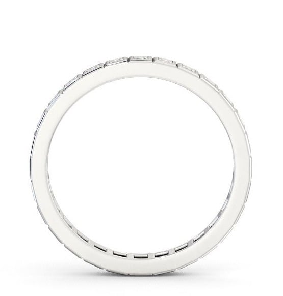 Full Eternity Princess Diamond Unique Bezel Style Ring 18K White Gold FE2_WG_THUMB1 