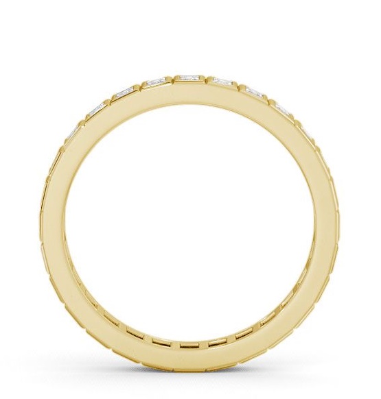 Full Eternity Princess Diamond Unique Bezel Style Ring 18K Yellow Gold FE2_YG_THUMB1 