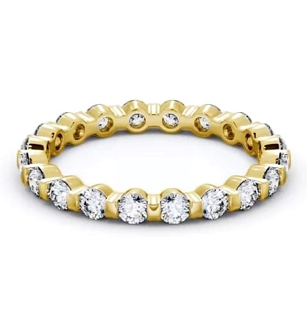 Full Eternity Round Diamond Tension Set Ring 9K Yellow Gold FE30_YG_THUMB1