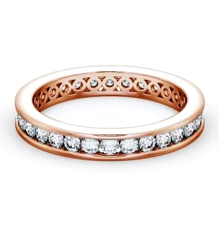 Full Eternity Round Diamond Channel Set Ring 18K Rose Gold FE31_RG_THUMB2 