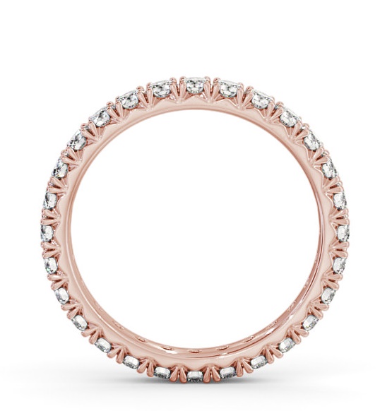 Full Eternity Round Diamond Fish Tail Setting Ring 18K Rose Gold FE35_RG_THUMB1 