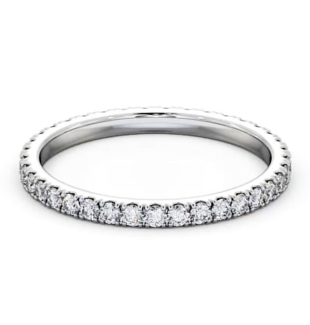 Full Eternity Round Diamond Bezel Set Ring 9K White Gold FE36_WG_THUMB1
