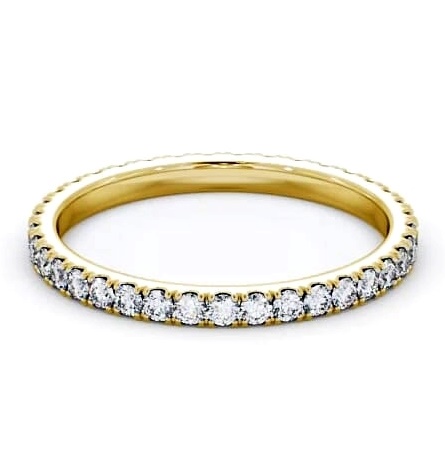 Full Eternity Round Diamond Bezel Set Ring 18K Yellow Gold FE36_YG_THUMB1