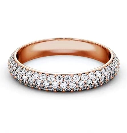 Full Eternity 0.75ct Round Diamond Pave Style Ring 18K Rose Gold FE37_RG_THUMB2 