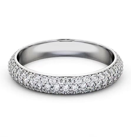 Full Eternity 0.75ct Round Diamond Pave Style Ring Palladium FE37_WG_THUMB2 