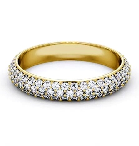 Full Eternity 0.75ct Round Diamond Pave Style Ring 18K Yellow Gold FE37_YG_THUMB1