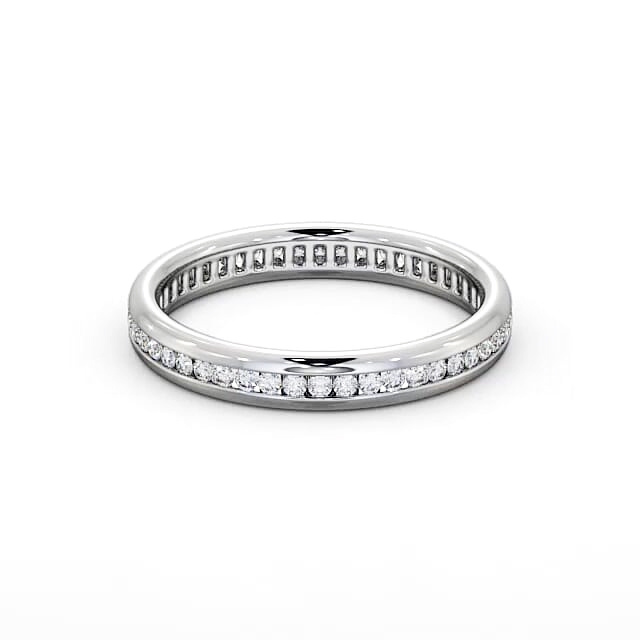 Full Eternity Round Diamond Ring 18K White Gold - Jayana FE38_WG_HAND
