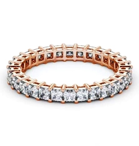 Full Eternity Princess Diamond Classic Style Ring 9K Rose Gold FE3_RG_thumb1.jpg