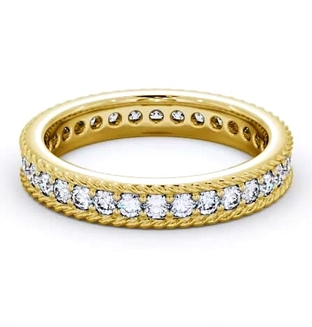 Full Eternity Round Diamond Rope Design Ring 18K Yellow Gold FE41_YG_THUMB1