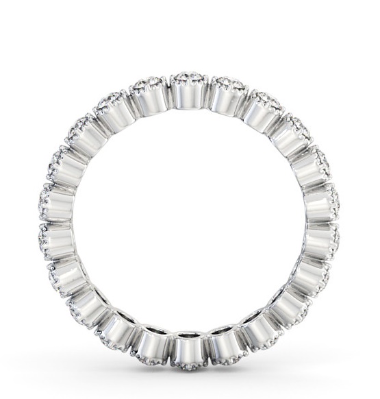 Full Eternity Round Diamond Bezel Style Ring 18K White Gold FE43_WG_THUMB1 