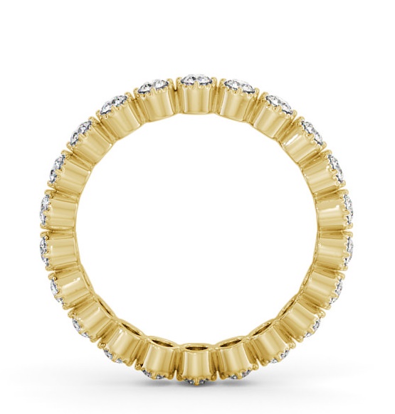 Full Eternity Round Diamond Bezel Style Ring 9K Yellow Gold FE43_YG_THUMB1 