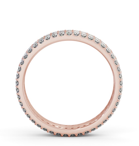 Full Eternity Round Diamond Double Row Ring 18K Rose Gold FE45_RG_THUMB1 