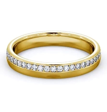 Full Eternity Round Diamond Pave Channel Wedding Ring 9K Yellow Gold FE46_YG_THUMB2 