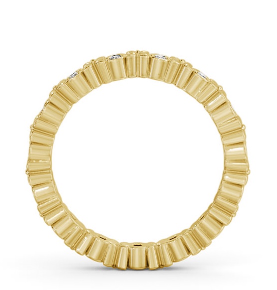 Full Eternity Round Diamond Patterned Wedding Ring 18K Yellow Gold FE47_YG_THUMB1 