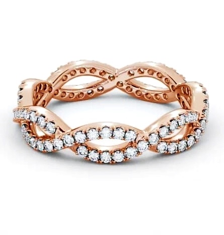 Full Eternity 0.50ct Round Diamond Infinity Design Ring 18K Rose Gold FE48_RG_THUMB2 