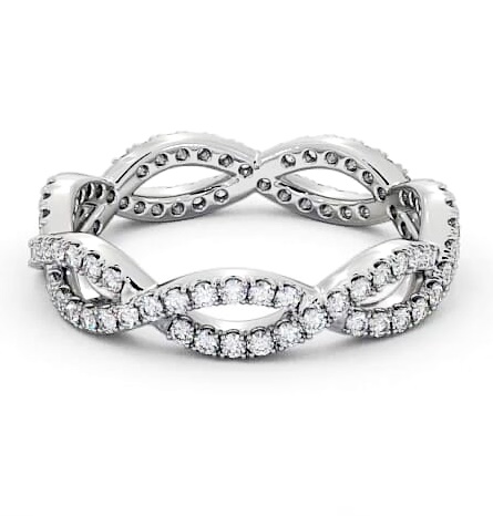 Full Eternity 0.50ct Round Diamond Infinity Design Ring 18K White Gold FE48_WG_THUMB2 