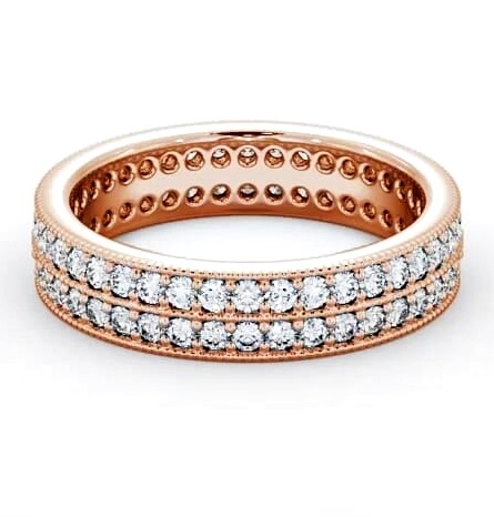 Full Eternity Round Diamond Double Channel Ring 18K Rose Gold FE50_RG_THUMB2 