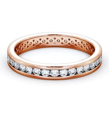 Full Eternity Round Diamond Channel Set Ring 18K Rose Gold FE51_RG_THUMB2 