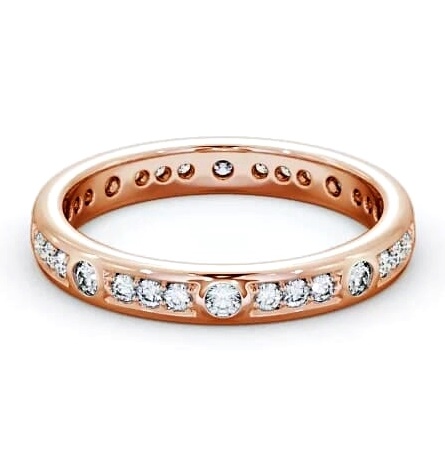 Full Eternity 0.48ct Round Channel and Flush Ring 18K Rose Gold FE52_RG_THUMB1