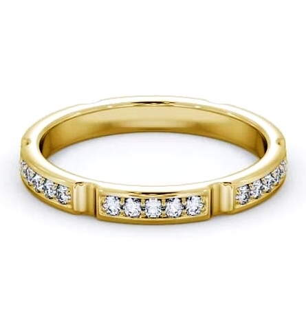 Full Eternity Round Diamond Pave Channel Ring 9K Yellow Gold FE53_YG_THUMB1