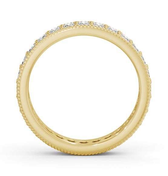 Full Eternity Round Diamond Vintage Style Ring 9K Yellow Gold FE54_YG_THUMB1 